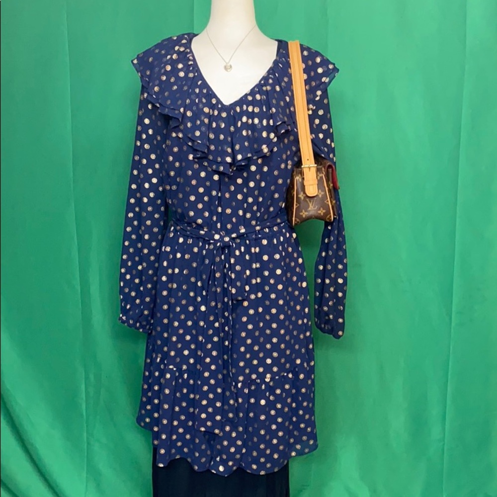 Michael Kors Navy/gold dress